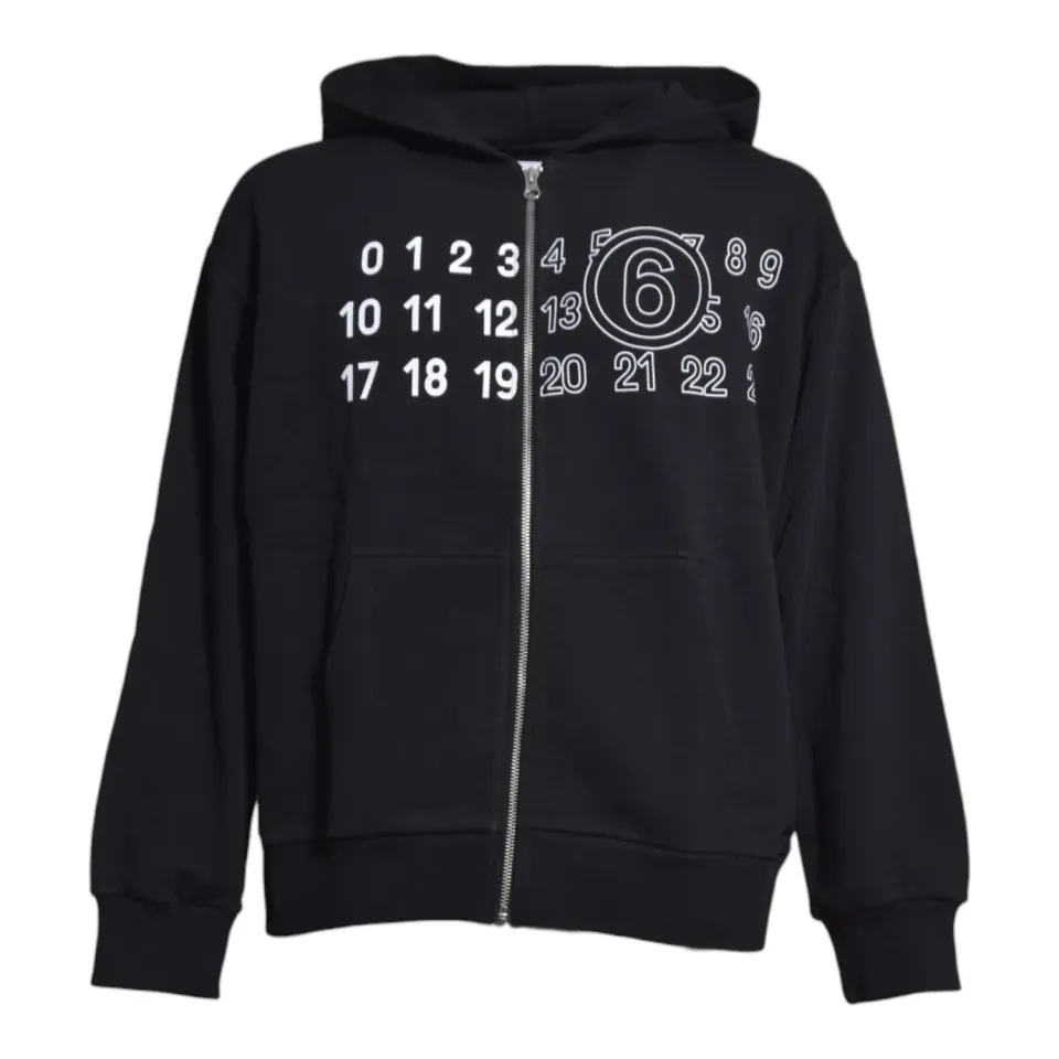 MM6 Maison Margiela Junior M61115MM02XM6900 felpa nero