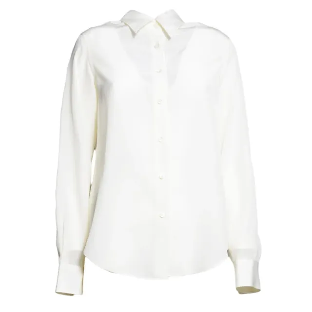 Aspesi 5422F753 05071 camicia seta panna 38-44