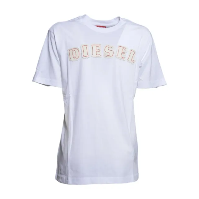 Diesel Junior J02992KYA1Y T-shirt bambino bianco cotone