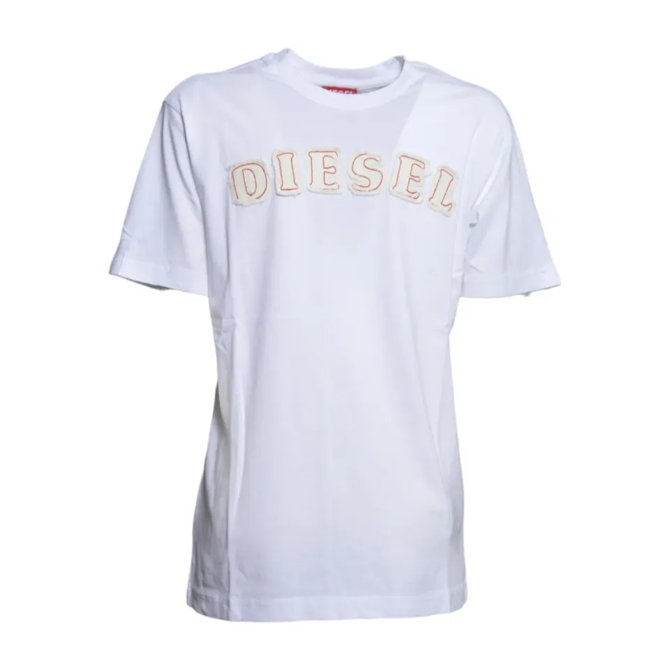 Diesel Junior J02992KYA1Y T-shirt bambino bianco cotone