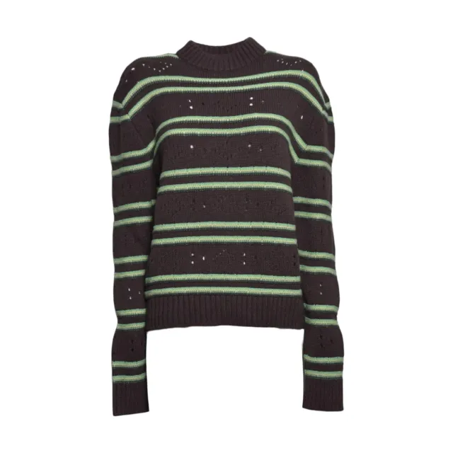 Marni GCMD0683Q0UFX330 cardigan lana marrone verde 40