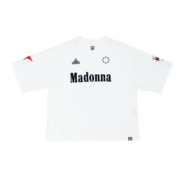 Marcello Pipitone Madonna White t-shirt oversize bianco sporco