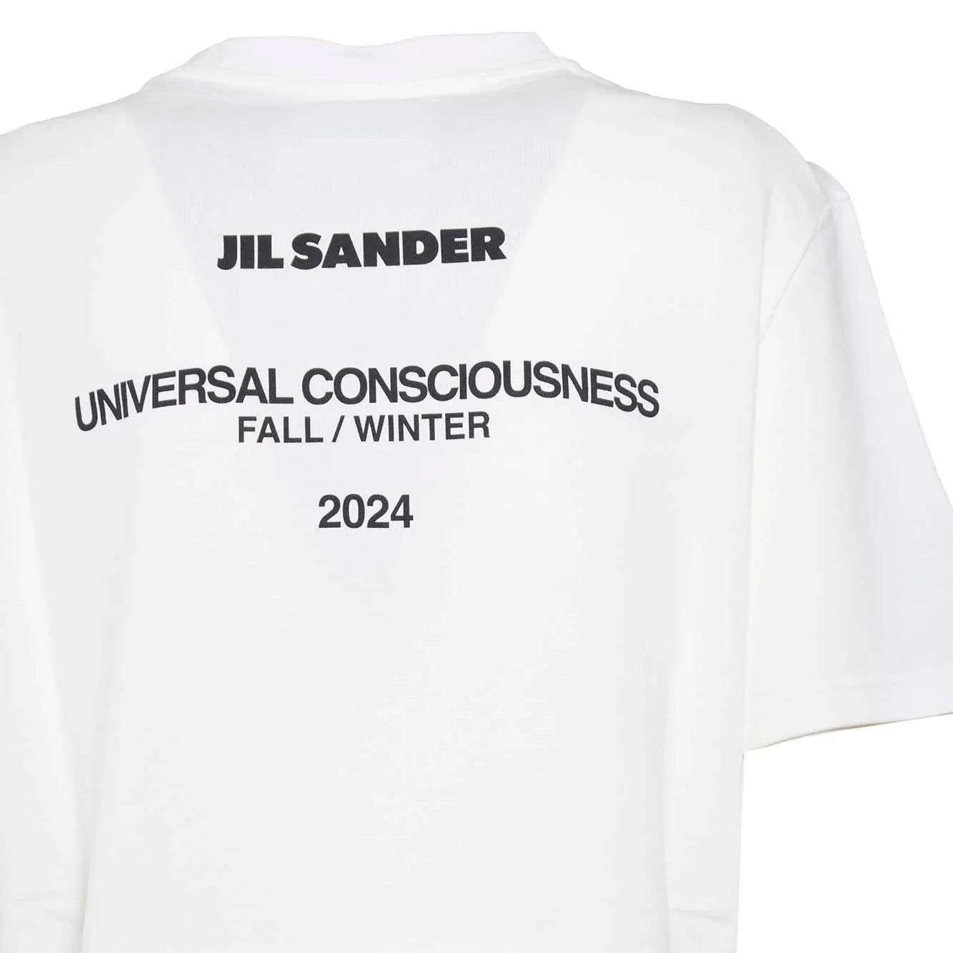 Jil Sander J02GC0128J46219 T-shirt Bianca Cotone