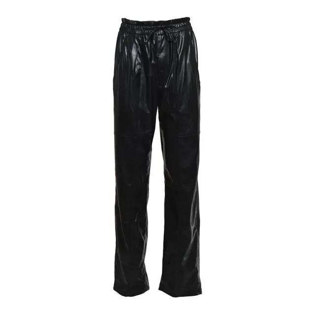 Isabel Marant Étoile Brina pantalone nero similpelle