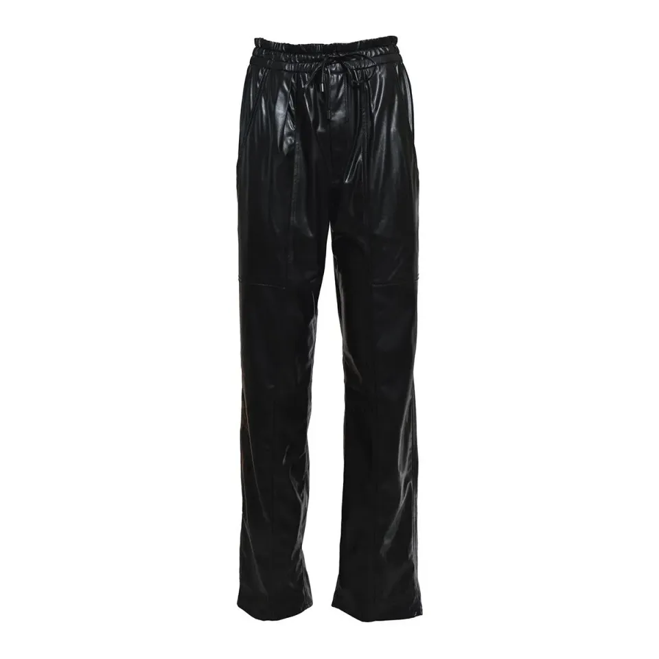 Isabel Marant Étoile Brina pantalone nero similpelle