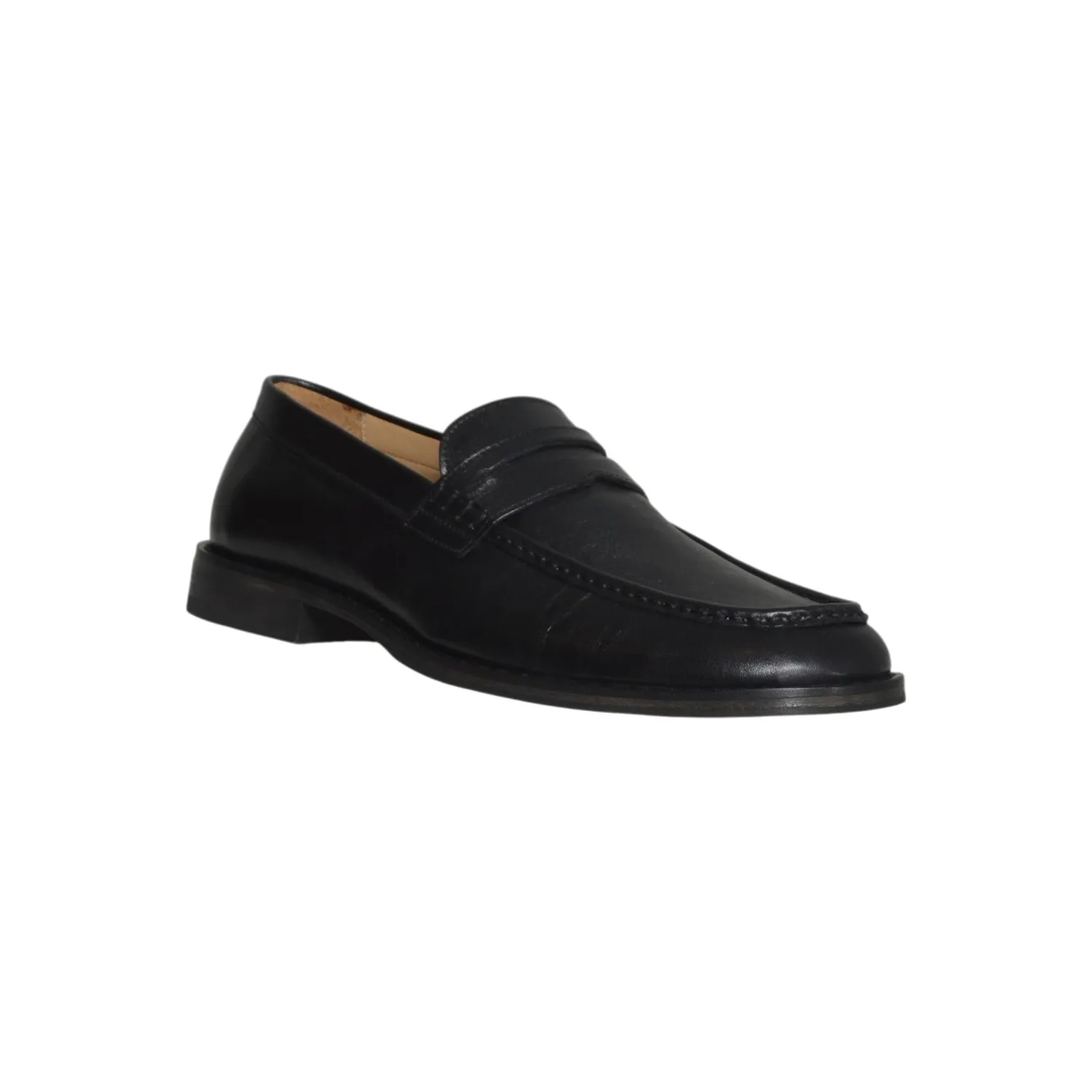 Our Legacy A2267LT mocassini uomo nero pelle