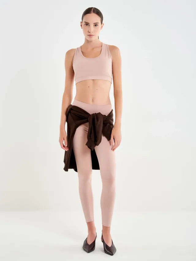 Vicolo Top Cropped Vogatore rosa top modellante
