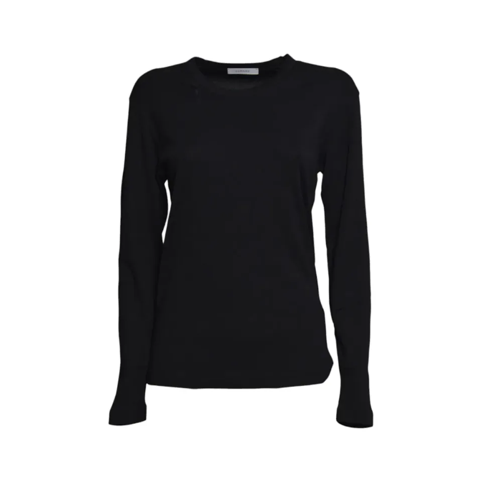 Lemaire TS0003LJ1016 maglia a coste nera