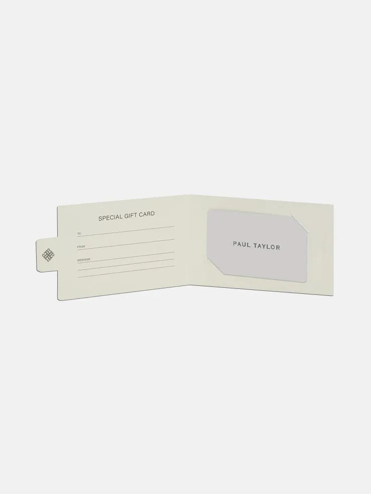 Paul Taylor Gift Card carta regalo 50 euro punti vendita