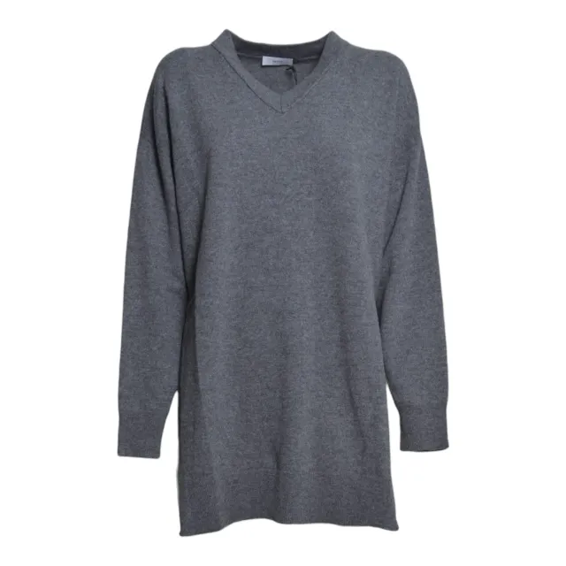 Grifoni G3AC0025 cardigan scollo V grigio chiaro