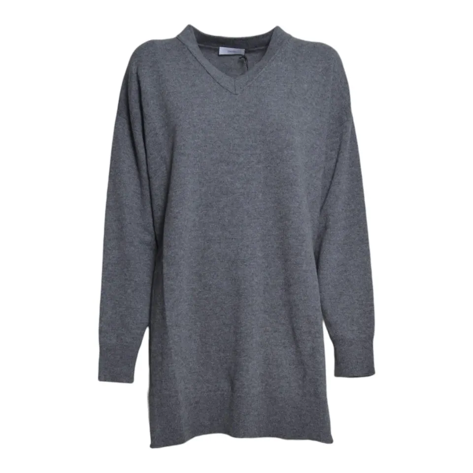 Grifoni G3AC0025 cardigan scollo V grigio chiaro