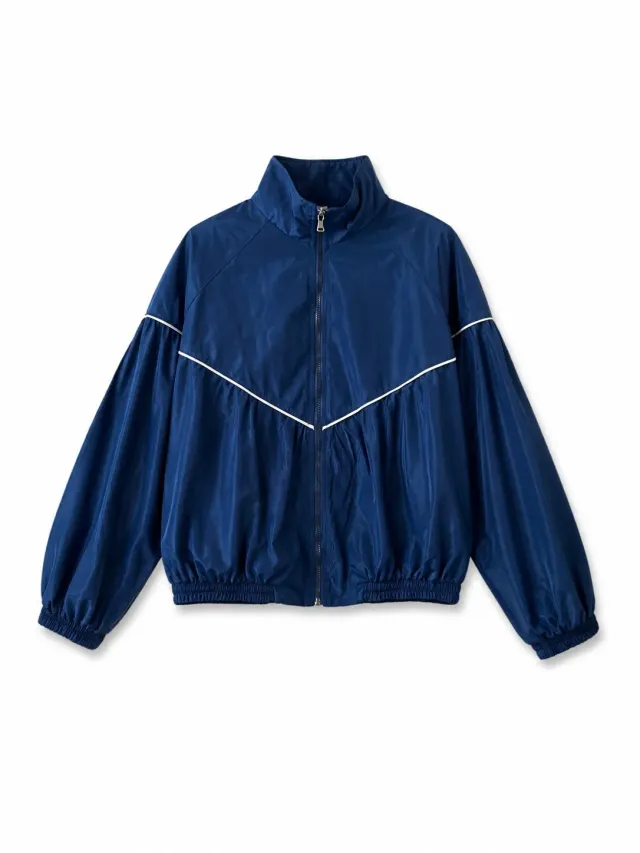 Vicolo Giubbotto in Tessuto Tecnico bomber blu