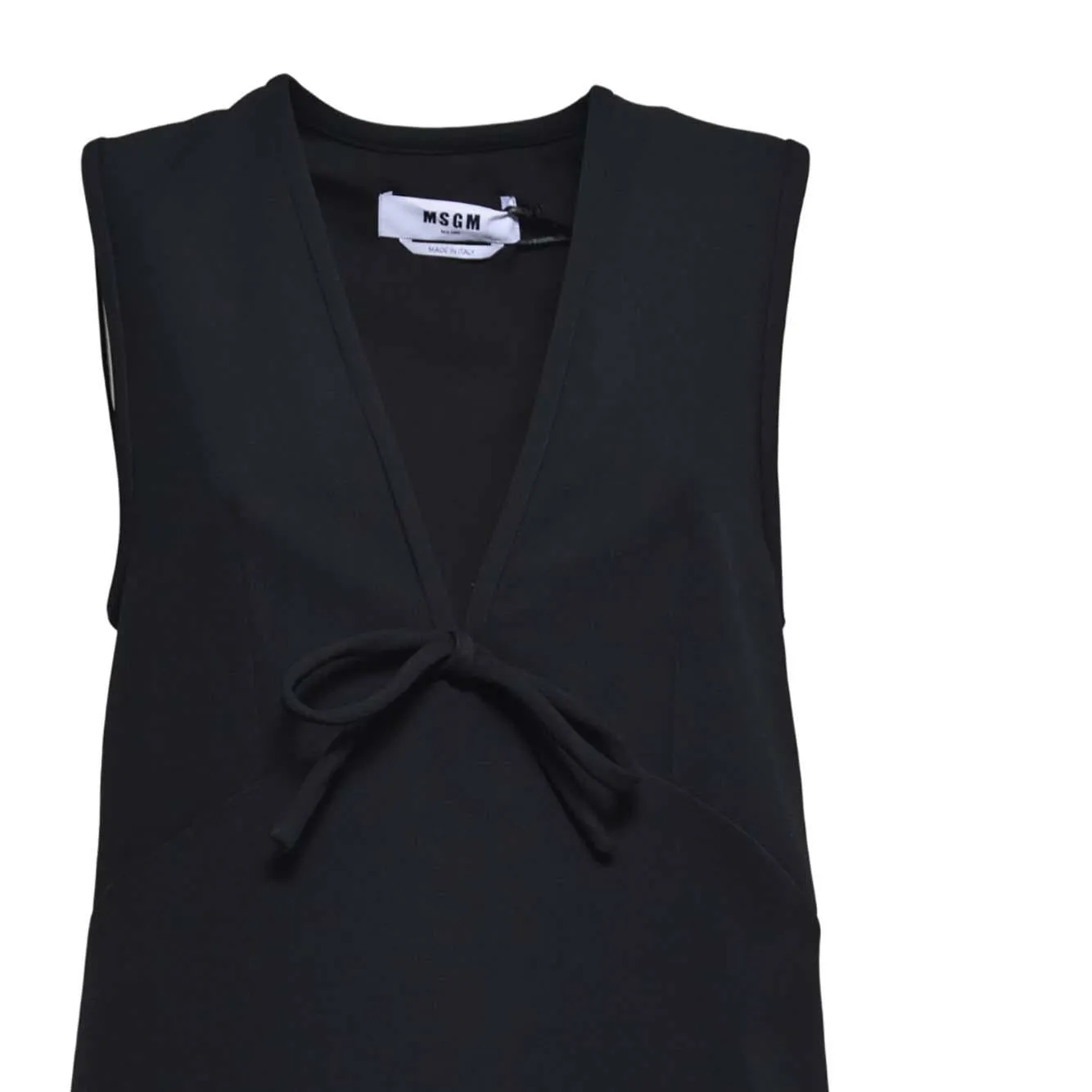 MSGM Flash 3941MDA06257608 abito nero poliestere
