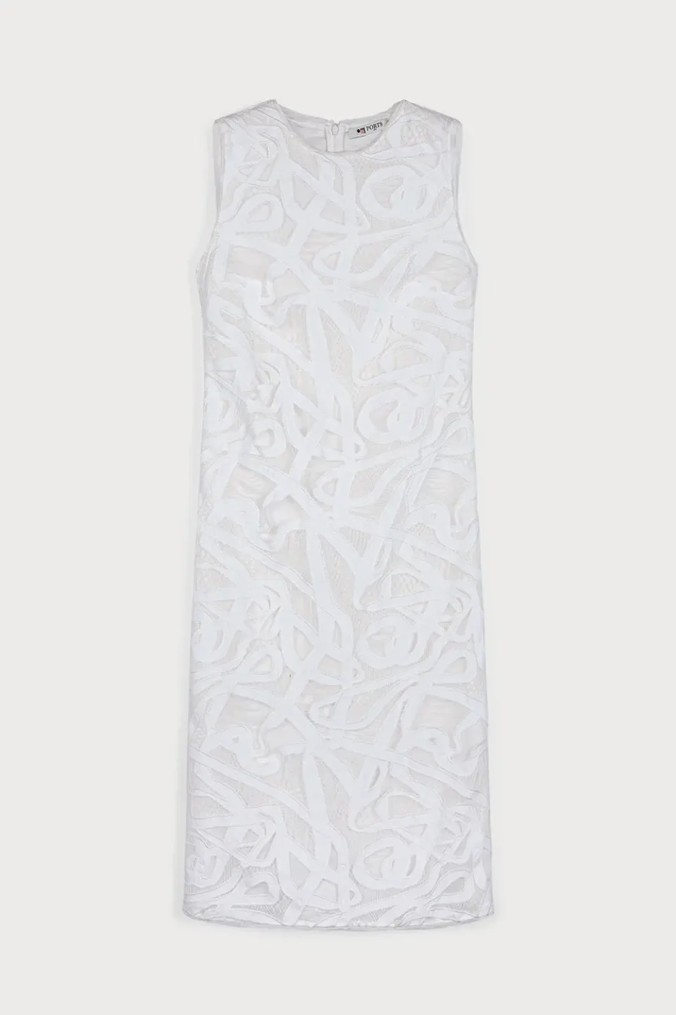 Ports 1961 Weaving Lace abito bianco pizzo estivo