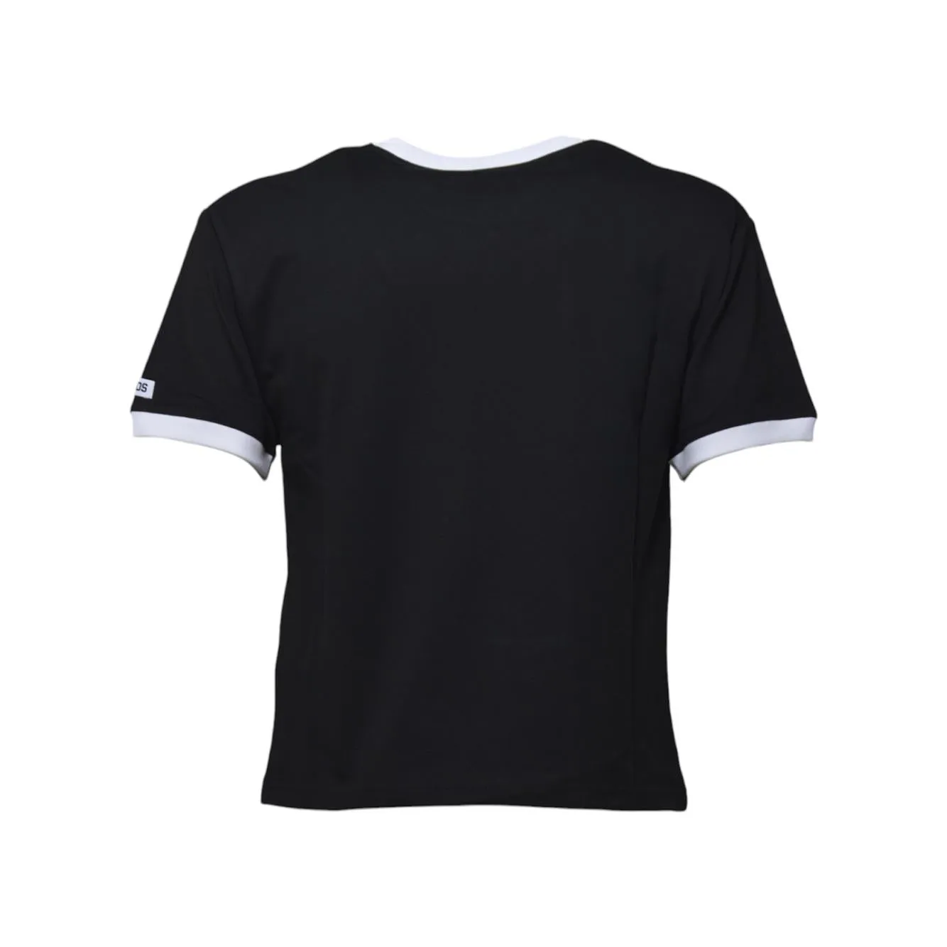 GCDS Ti Amo A2OU2308JG4 t-shirt cropped nera cotone