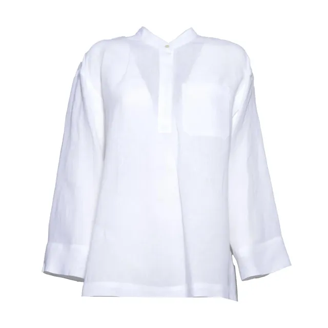 S Max Mara Cantico 2619111013600 Camicia Donna Bianca Lino