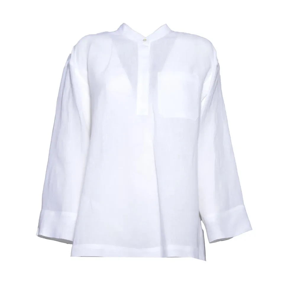 S Max Mara Cantico 2619111013600 Camicia Donna Bianca Lino