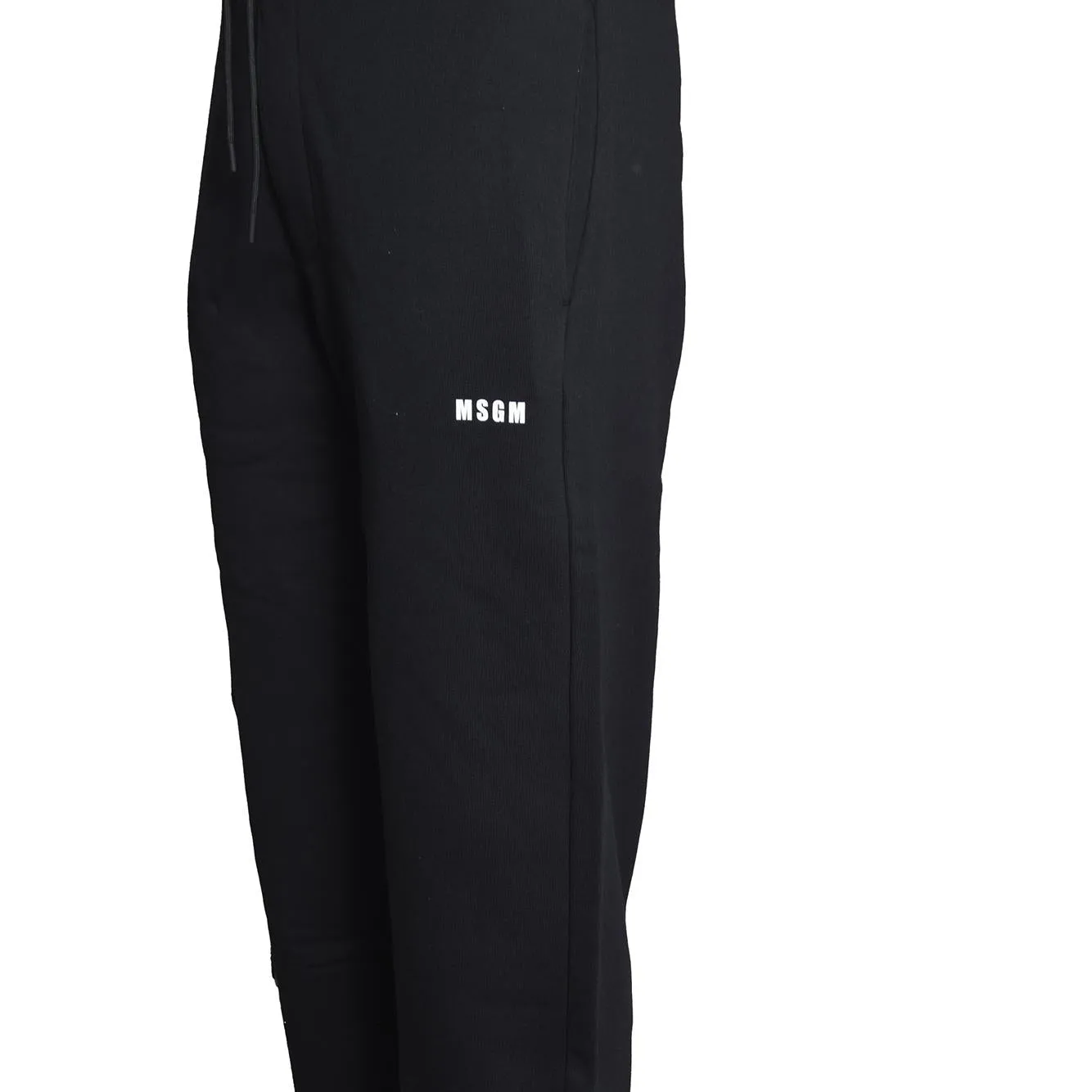 MSGM 2000MP500200001 pantalone tuta cotone nero