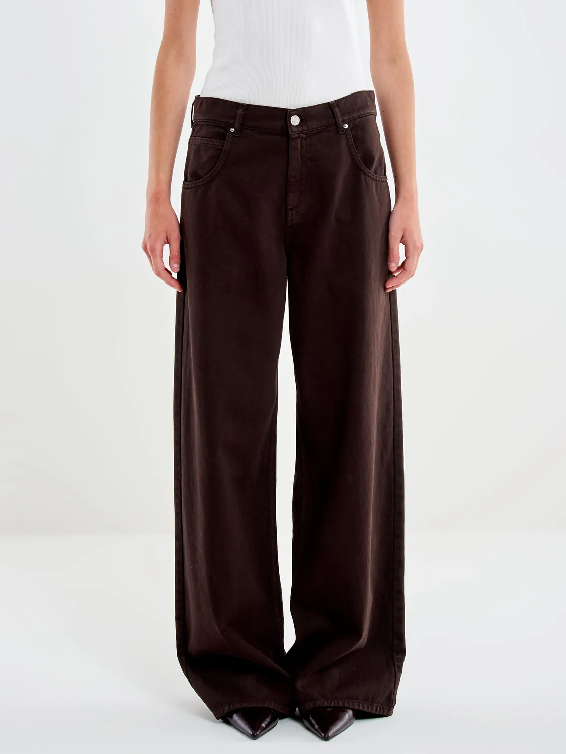 Vicolo Jeans Icon Mia Baggy moro denim cotone