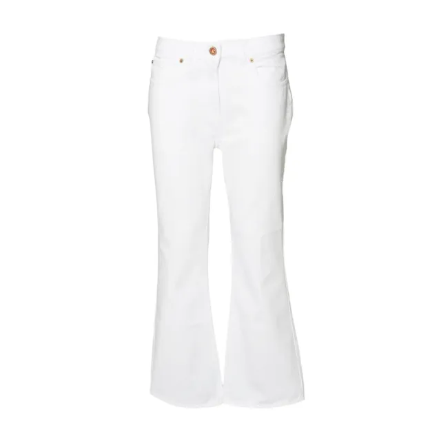 Aspesi G0179L054 pantalone denim bianco cotone