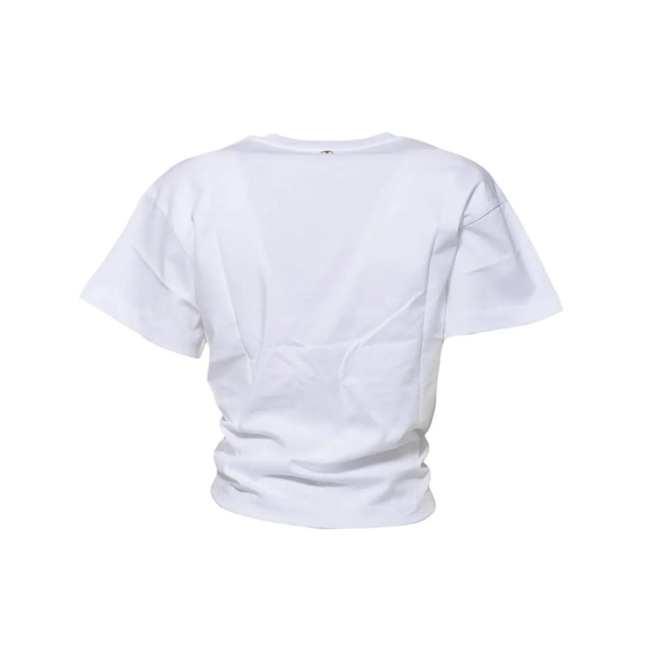 Rabanne Piercing 23AJTO539CO0485 t-shirt cropped bianca