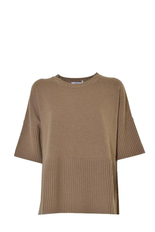 Max Mara Manto 13660729600 maglia cachemire cammello XS