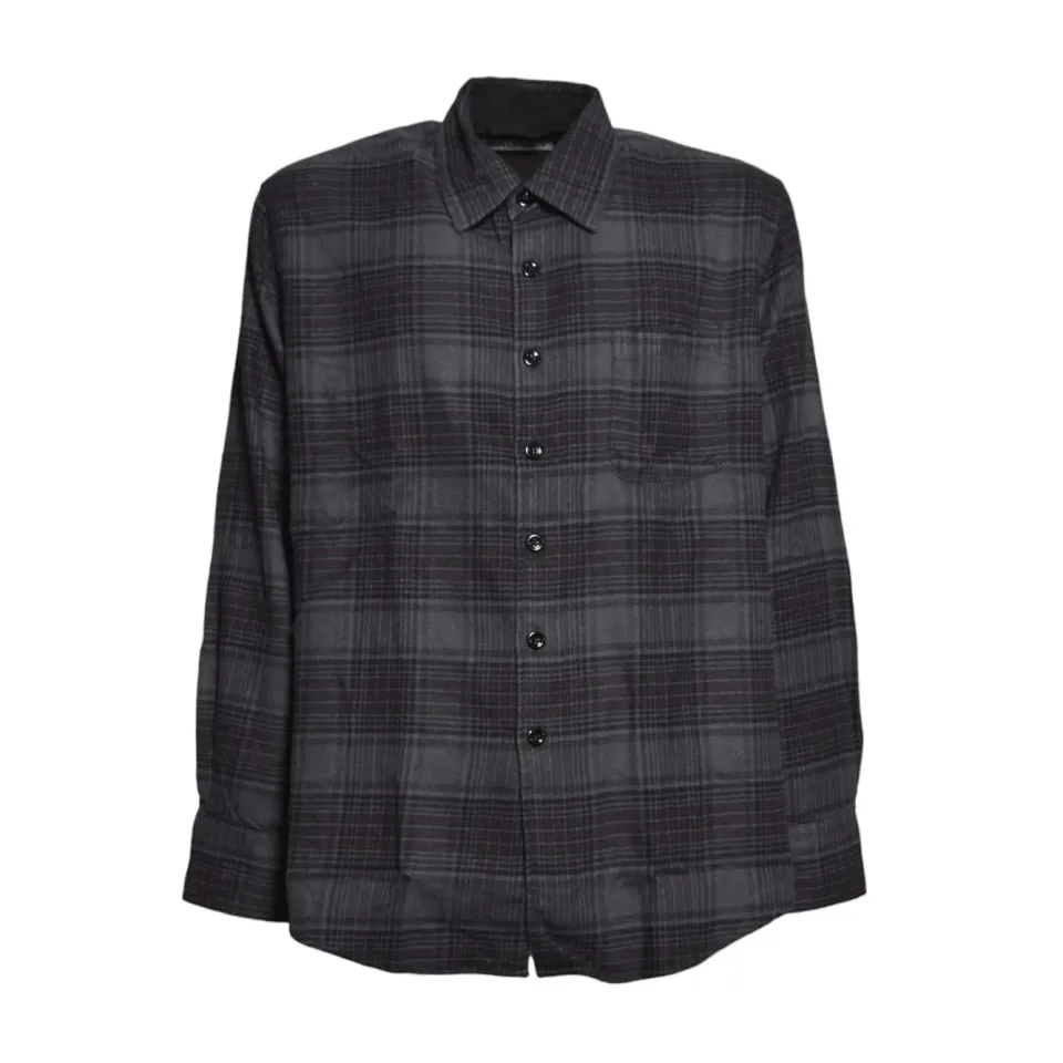 Our Legacy camicia Above Shirt flanella check nero uomo