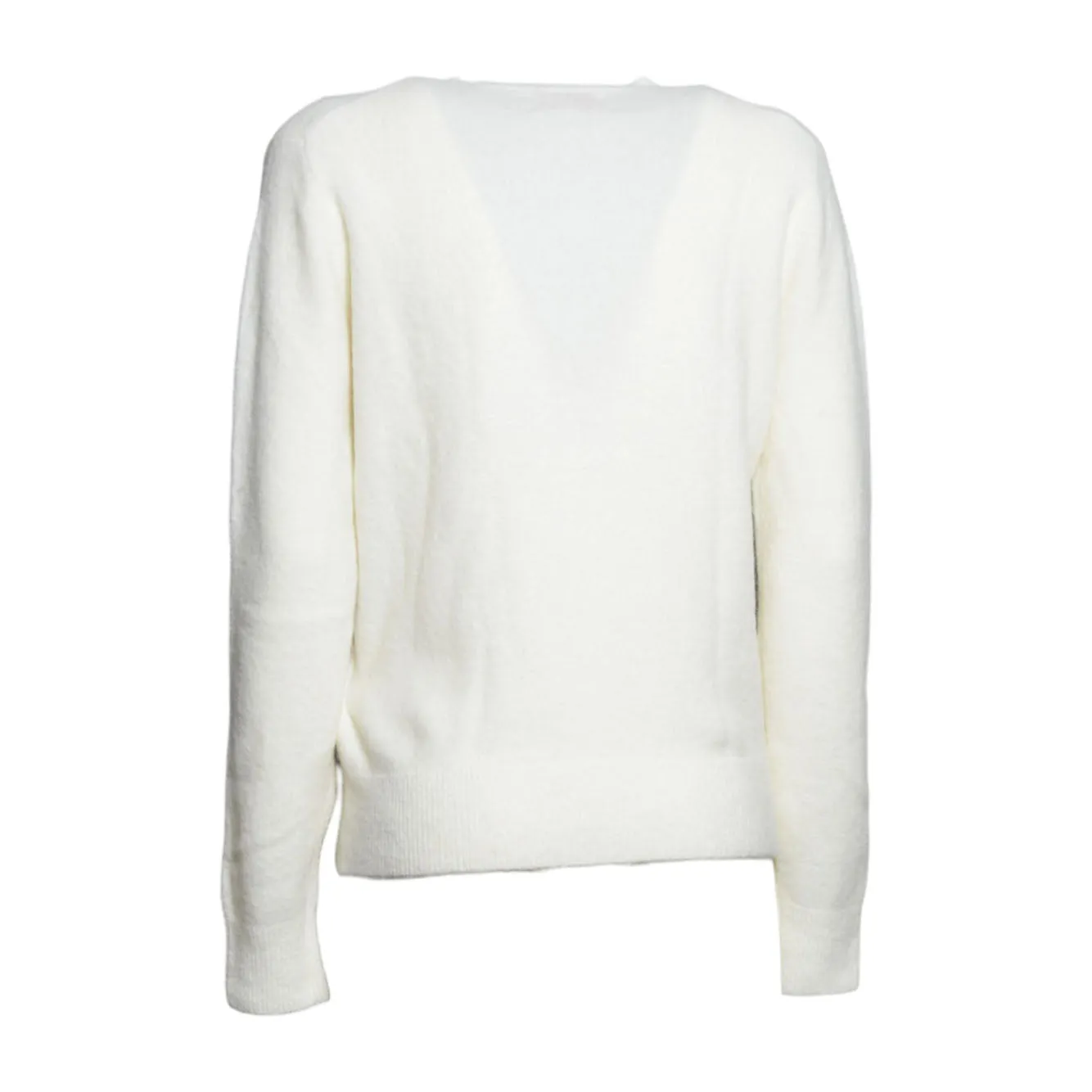 Saint Barth Sorbonne SORB004 cardigan bianco alpaca