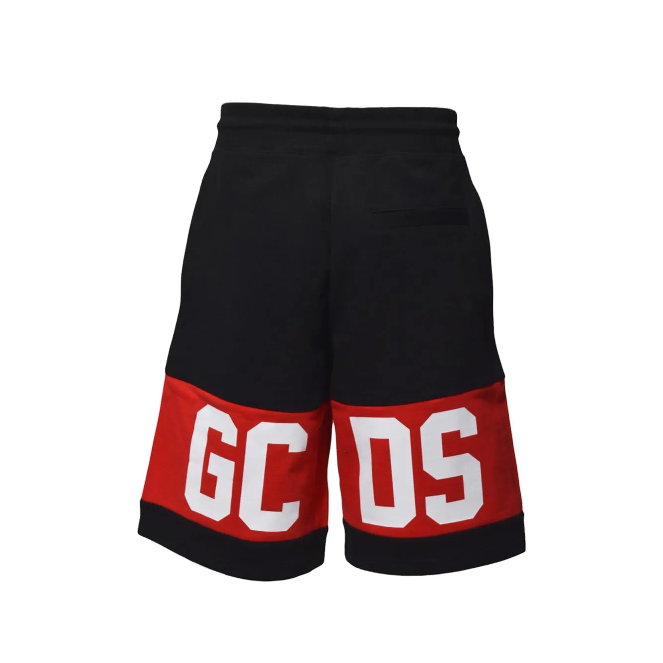GCDS B1XM3100JD1 bermuda nero cotone band logo