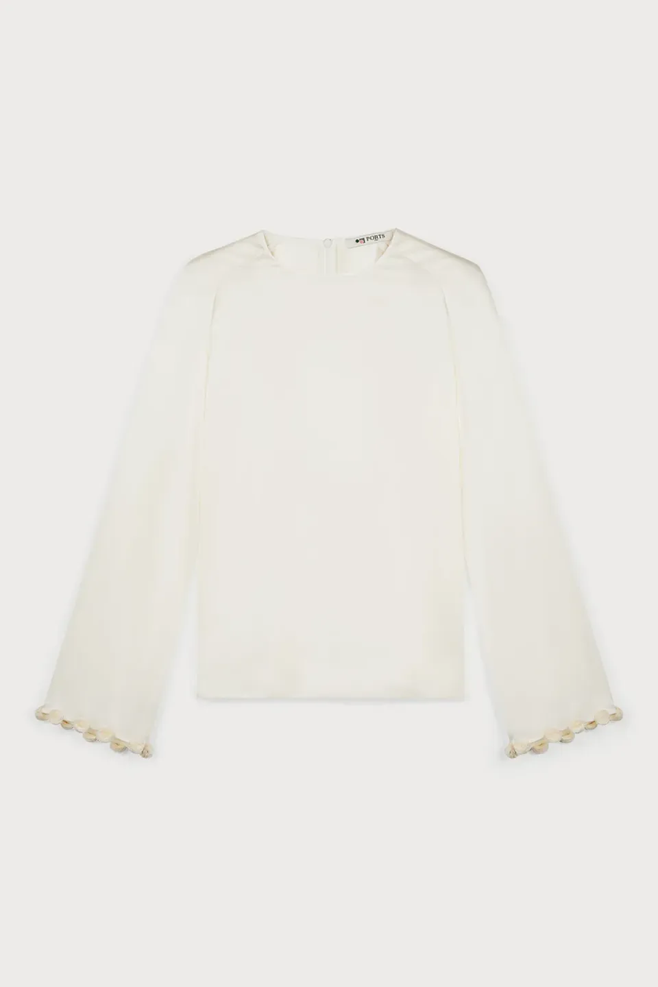 Ports 1961 PW125HLS02 blusa avorio 36 maniche palloncino