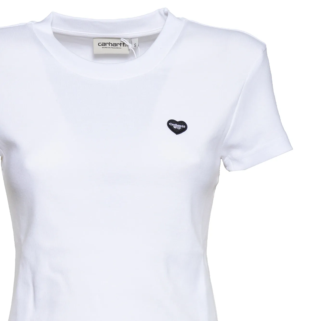Carhartt WIP I037170 t-shirt bianca cuore XS-M