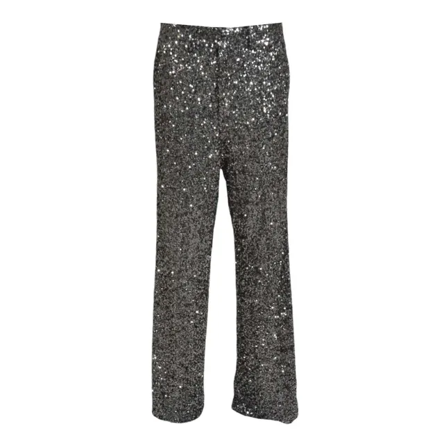 Nineminutes 25FWNPN0013 pantalone paillettes argento 40