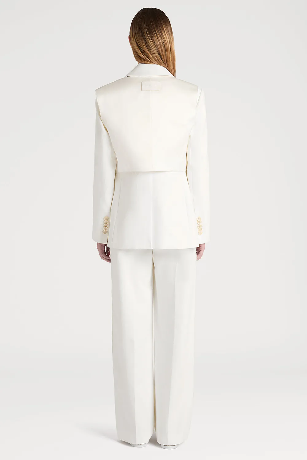 PORTS Chic Dual-Tone PW225BSB03 blazer bianco ottico monopetto