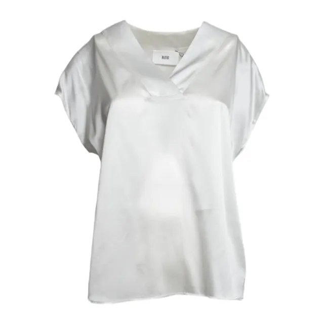 Solotre M1AB0091ABU021 t-shirt donna panna seta