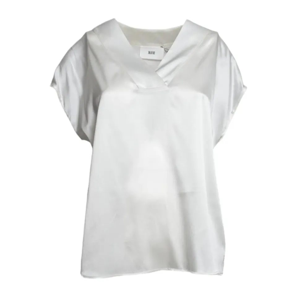 Solotre M1AB0091ABU021 t-shirt donna panna seta