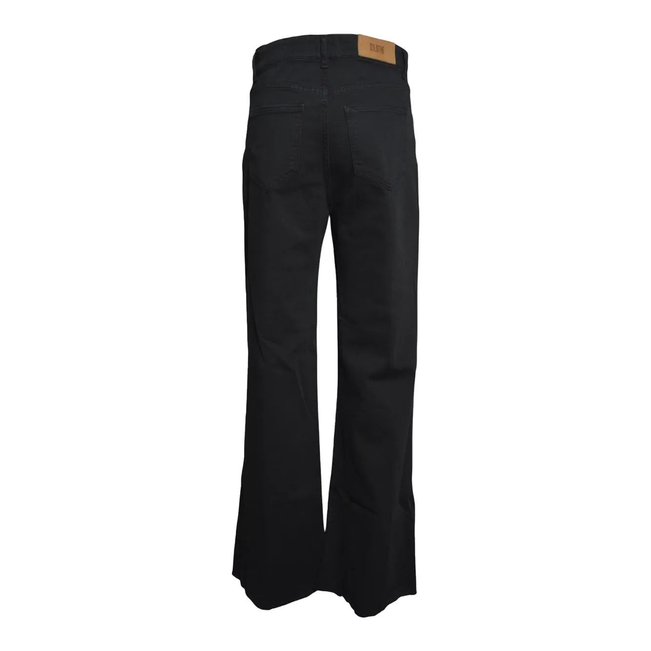 Solotre M1AB0159A99 pantalone nero elasticizzato
