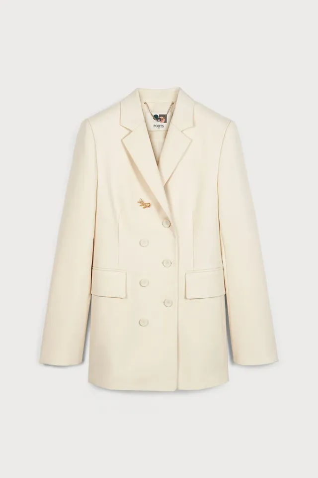 Ports 1961 Blazer Doppiopetto avorio corallo
