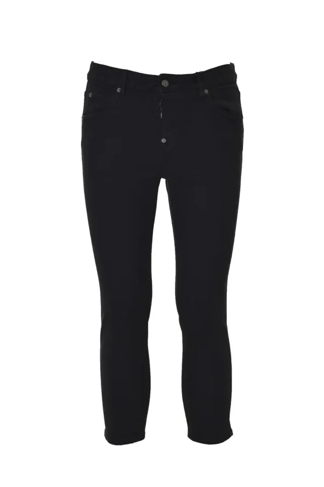 Dsquared2 S75LB0663 jeans cropped nero 38 cotone