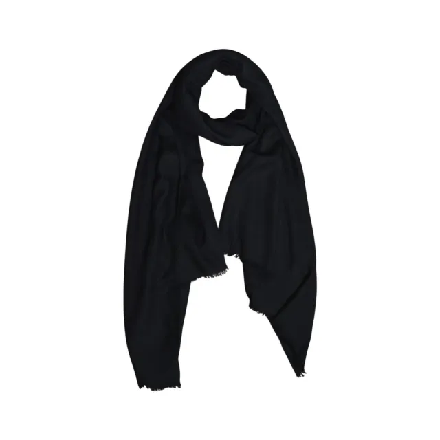 Max Mara Palmeti stola lana seta nero