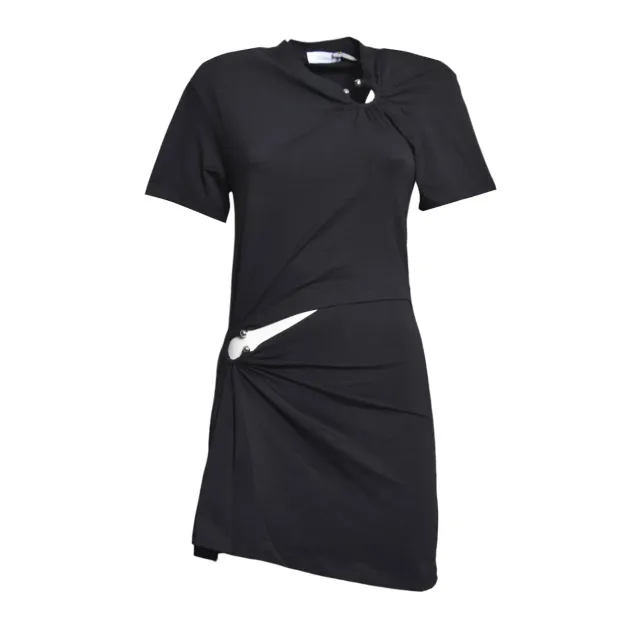 Rabanne 26PJRO243CO0555P001 vestito nero cotone
