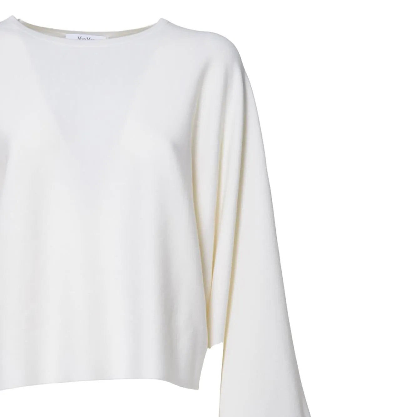 Max Mara Frais 25213661016 maglia bianca lana vergine