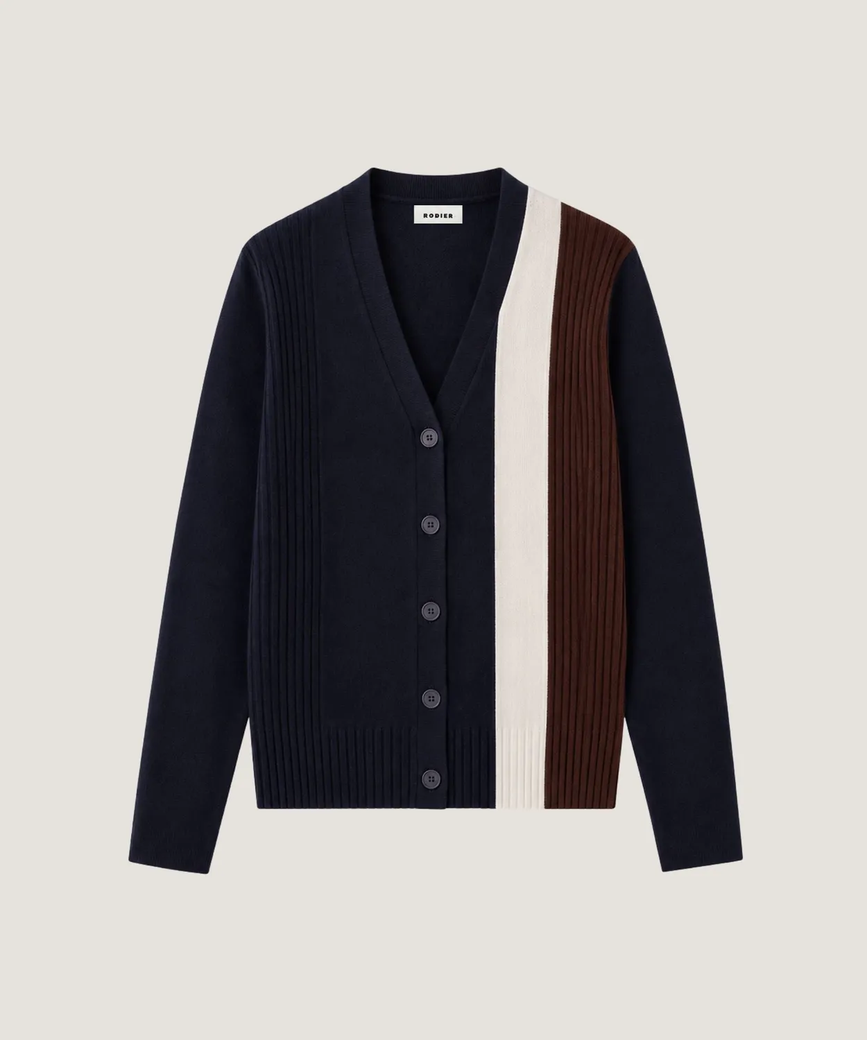 Rodier Cardigan Maniche Lunghe Blu Marino