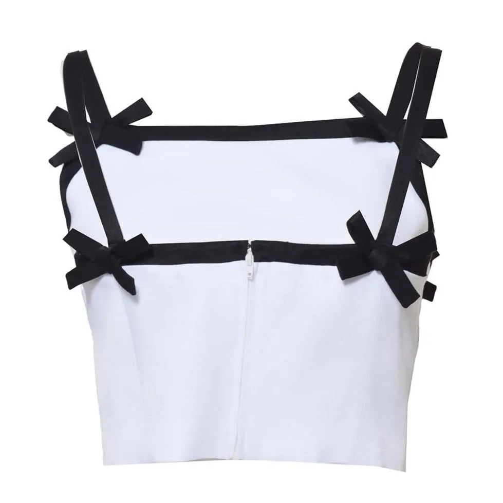 MSGM 3442MDT26Y237318 top cropped bianco viscosa