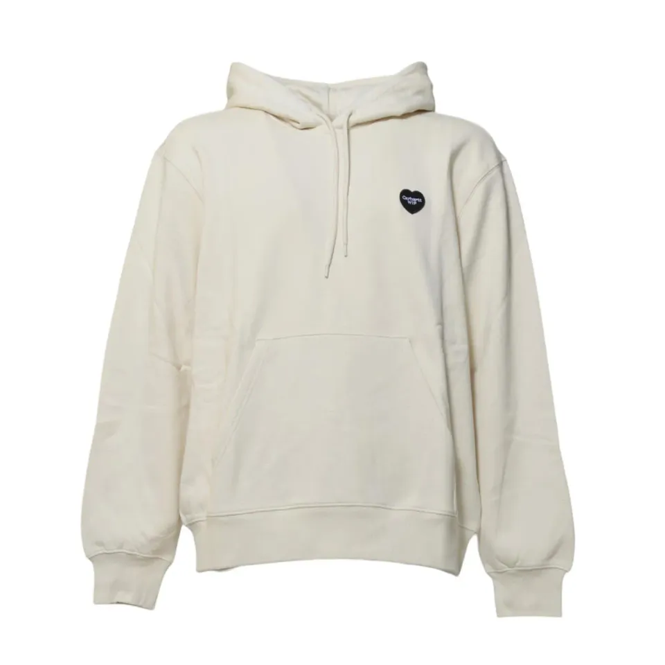 Carhartt WIP Ingo I034498 felpa con cappuccio beige cotone