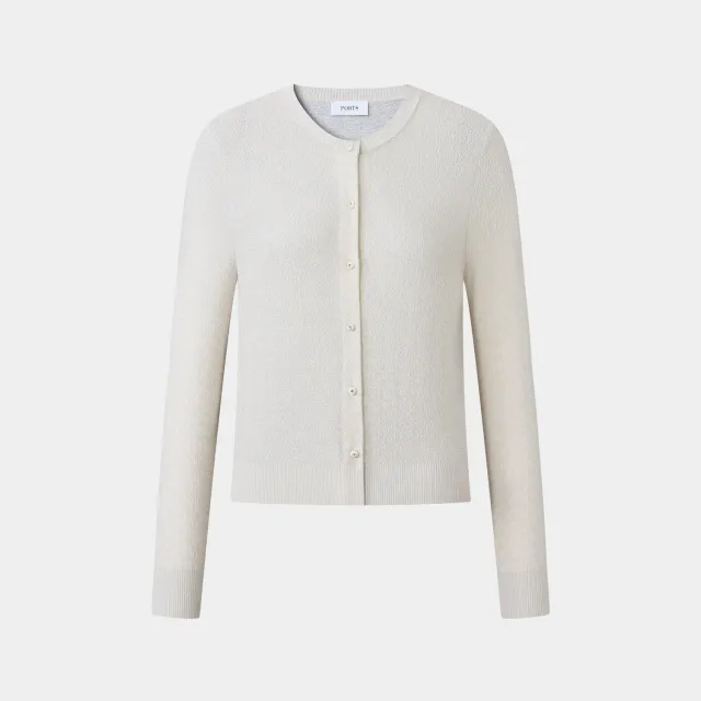 Ports LQ9K067WXF021 cardigan lemon icing da stratificare