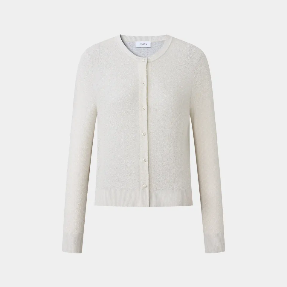 Ports LQ9K067WXF021 cardigan lemon icing da stratificare