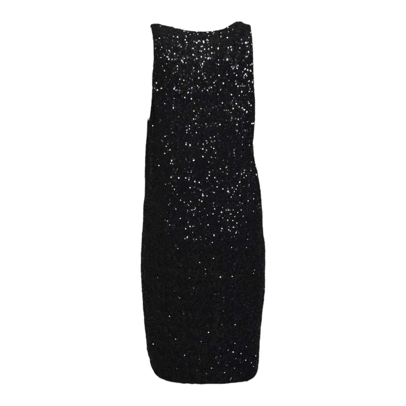 Nine Minutes 25FWNAB0008 Abito nero paillettes corto