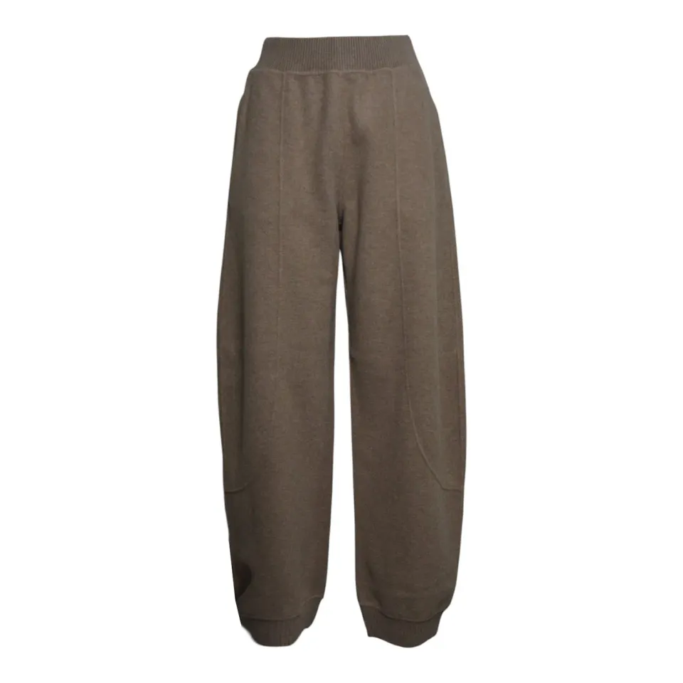 Max Mara 2621786013600 pantalone beige lana cashmere