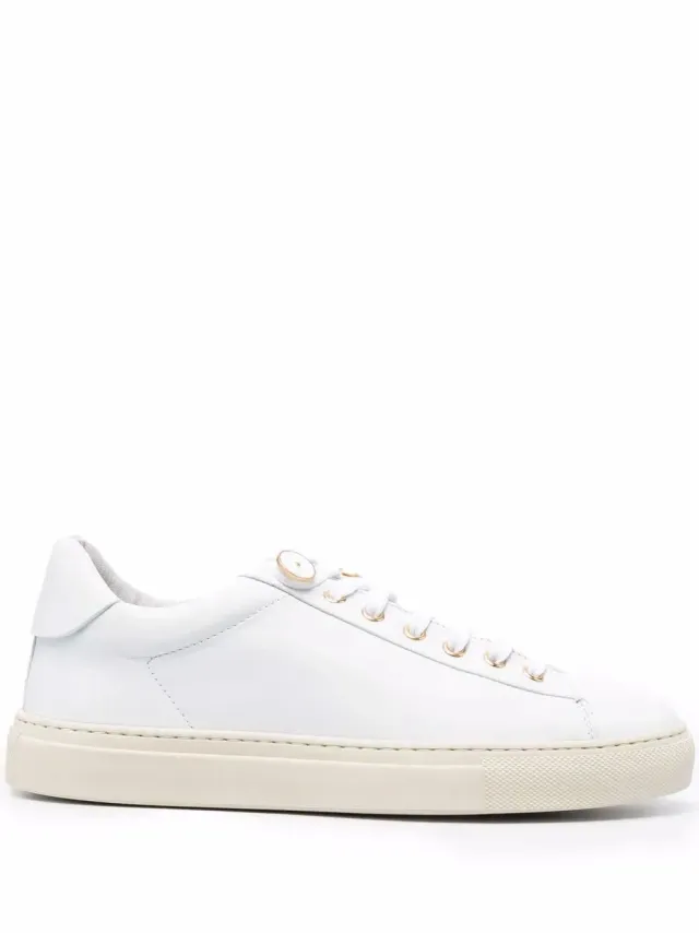 PORTS Goat Leather Sneakers sneakers bianche in pelle