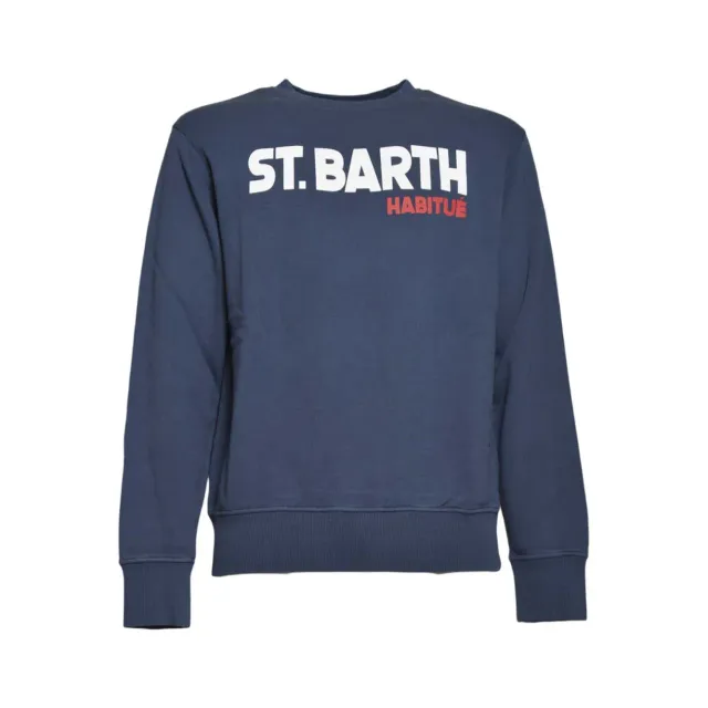Saint Barth SOH0004 Soho felpa blu lana cashmere XL